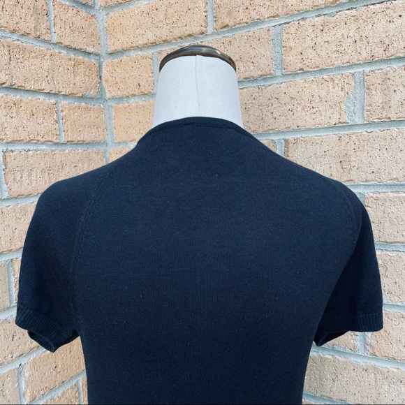 TARGET Black Diamante Knit Top Size Small Casual Office Work Event - Picture 5 of 7